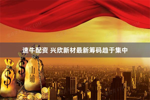速牛配资 兴欣新材最新筹码趋于集中