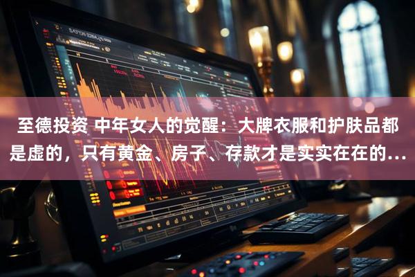 至德投资 中年女人的觉醒:大牌衣服和护肤品都是虚的,只有黄金、房子、存款才是实实在在的…