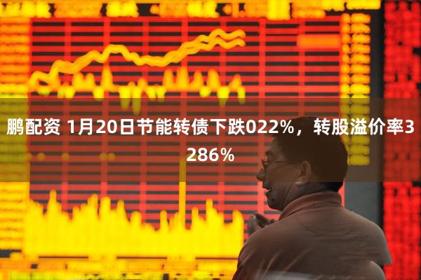 鹏配资 1月20日节能转债下跌022%，转股溢价率3286%