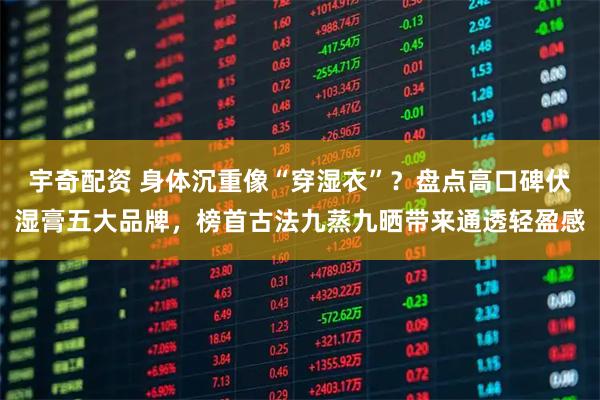 宇奇配资 身体沉重像“穿湿衣”？盘点高口碑伏湿膏五大品牌，榜首古法九蒸九晒带来通透轻盈感